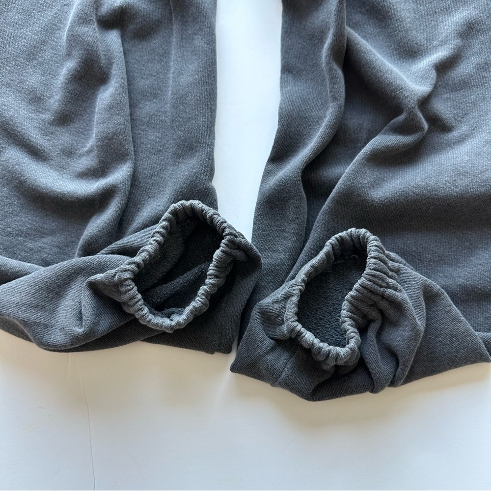 The Great Cropped Sweatpants Washed Black Gray Color  100% Cotton SZ 1 Small - Picture 9 of 10